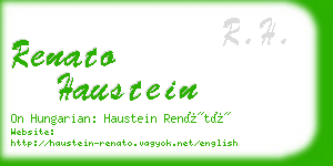 renato haustein business card